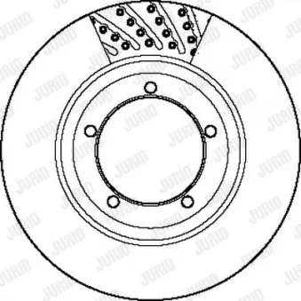 Jeu de 2 disques de frein avant JURID [561801J]