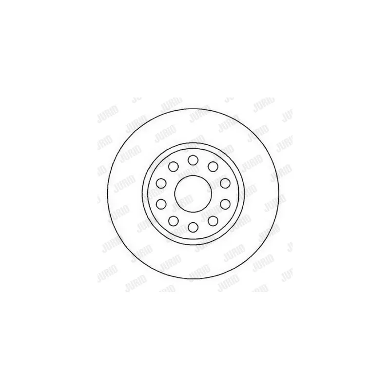 Jeu de 2 disques de frein avant JURID 561987JC - Visuel 1