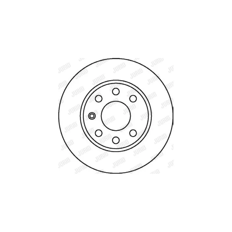 Jeu de 2 disques de frein avant JURID 562068JC - Visuel 1