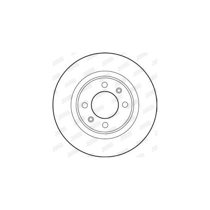 Jeu de 2 disques de frein arrière JURID 562189JC - Visuel 1