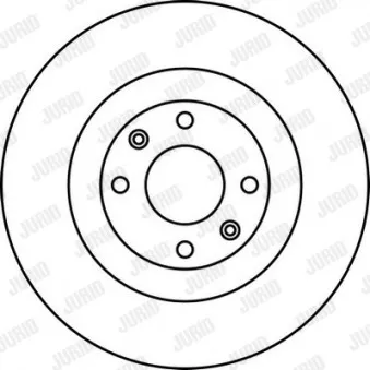 Jeu de 2 disques de frein avant JURID OEM 4249G8