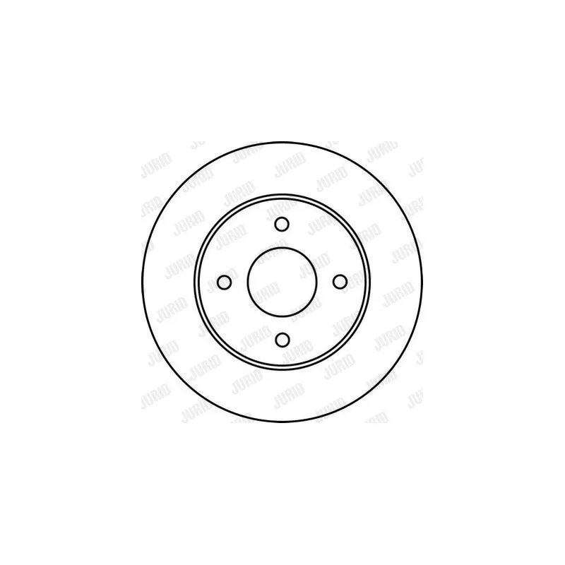 Jeu de 2 disques de frein arrière JURID 562227JC - Visuel 1