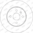 JURID 562254JC - Jeu de 2 disques de frein arrière