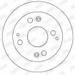 JURID 562282JC - Jeu de 2 disques de frein arrière