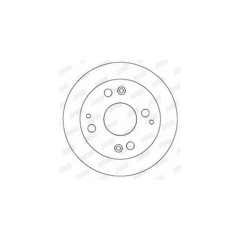 Jeu de 2 disques de frein arrière JURID 562282JC - Visuel 1