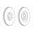 JURID 562389JC - Jeu de 2 disques de frein avant