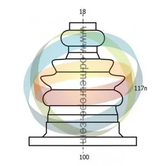 Soufflets de cardan avant ODM-MULTIPARTS 21-990173