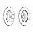 JURID 562521JC - Jeu de 2 disques de frein arrière