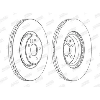 JURID 562652JC-1 - Jeu de 2 disques de frein avant