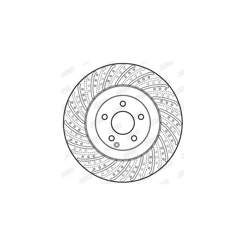 Jeu de 2 disques de frein avant JURID 562678JC - Visuel 2