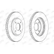 JURID 562829JC - Jeu de 2 disques de frein avant