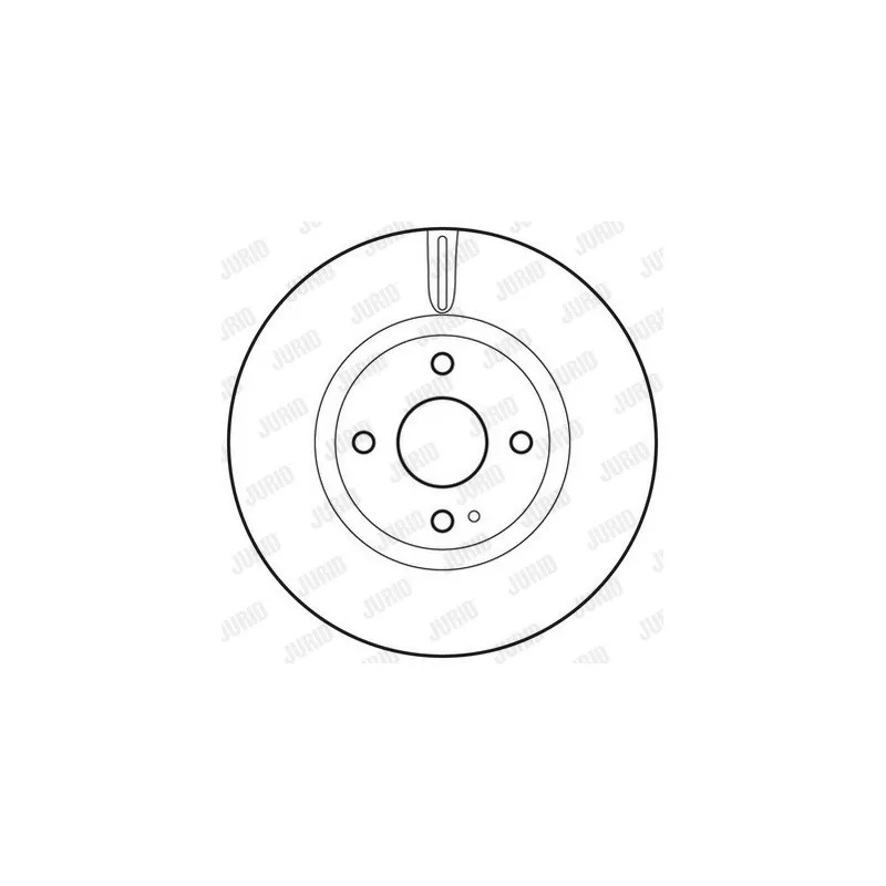 Jeu de 2 disques de frein avant JURID 562834JC - Visuel 1