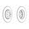 JURID 563020JC - Jeu de 2 disques de frein avant