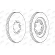 JURID 563060JC - Jeu de 2 disques de frein avant