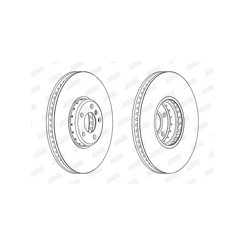 Disque de frein avant gauche JURID 563204JVC-1 - Visuel 1