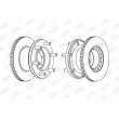 JURID 567124J - Jeu de 2 disques de frein avant