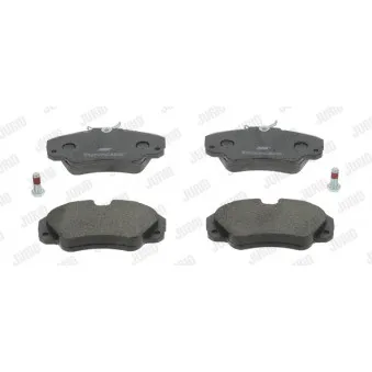Jeu de 4 plaquettes de frein avant JURID OEM 1605932