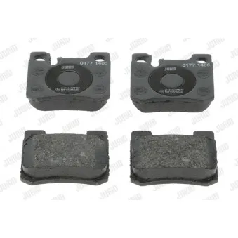 Jeu de 4 plaquettes de frein arrière JURID OEM 0024200120
