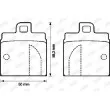 Jeu de 4 plaquettes de frein avant JURID [571806J]