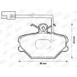 Jeu de 4 plaquettes de frein avant JURID [571869J]