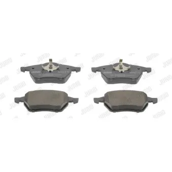 Jeu de 4 plaquettes de frein arrière JURID OEM 95VWX2K021AA