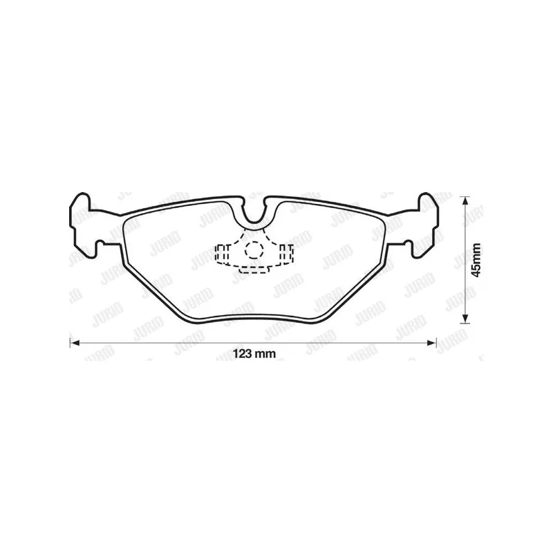 Jeu de 4 plaquettes de frein arrière JURID 571960JC - Visuel 1