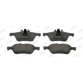Jeu de 4 plaquettes de frein avant JURID OEM 34116765446