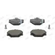 JURID 571995JC - Jeu de 4 plaquettes de frein avant