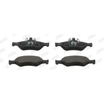 Jeu de 4 plaquettes de frein avant JURID OEM 1E123323Z