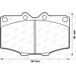 JURID 572178J - Jeu de 4 plaquettes de frein avant