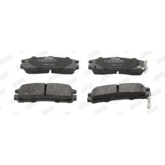 Jeu de 4 plaquettes de frein arrière JURID OEM MR389577