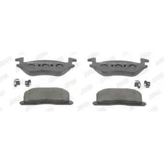 Jeu de 4 plaquettes de frein avant JURID OEM 0446510070