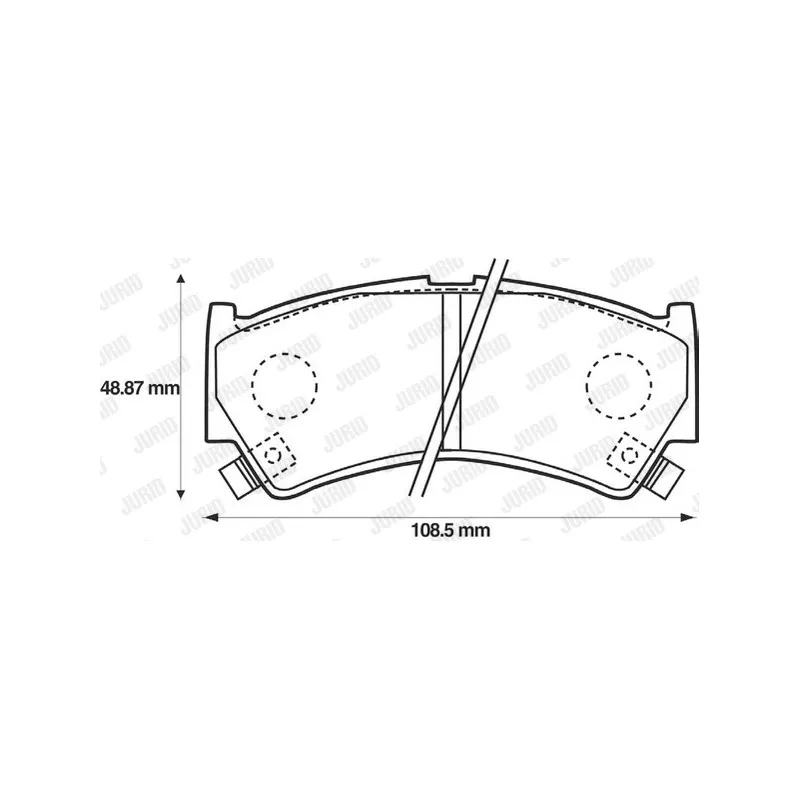 Jeu de 4 plaquettes de frein avant JURID 572433J - Visuel 1