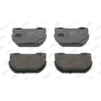 Jeu de 4 plaquettes de frein arrière JURID OEM SFP000280