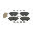 JURID 572502J - Jeu de 4 plaquettes de frein avant