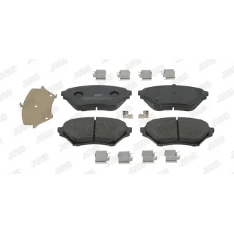 Jeu de 4 plaquettes de frein avant JURID OEM N0Y93323Z