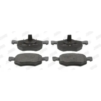Jeu de 4 plaquettes de frein avant JURID OEM EC253323ZC