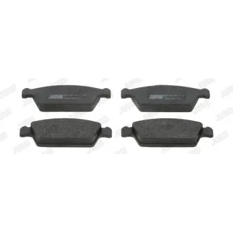 Jeu de 4 plaquettes de frein avant JURID OEM 5521050E20