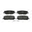 JURID 572562J - Jeu de 4 plaquettes de frein avant