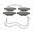 JURID 573027JC - Jeu de 4 plaquettes de frein avant