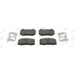 JURID 573092JC - Jeu de 4 plaquettes de frein avant