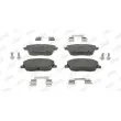 JURID 573101J - Jeu de 4 plaquettes de frein avant