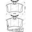 JURID 573112J - Jeu de 4 plaquettes de frein arrière