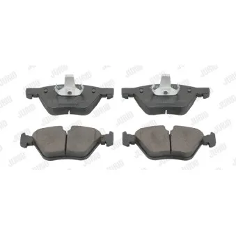 Jeu de 4 plaquettes de frein avant JURID OEM 34116763618
