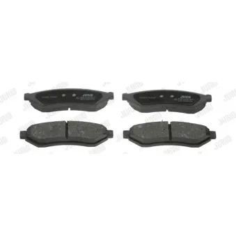 Jeu de 4 plaquettes de frein arrière JURID OEM 96496766