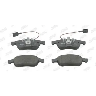 Jeu de 4 plaquettes de frein avant JURID OEM 77365355