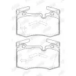 JURID 573423J - Jeu de 4 plaquettes de frein avant