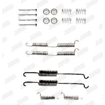JURID 771149J - Kit d'accessoires, mâchoire de frein