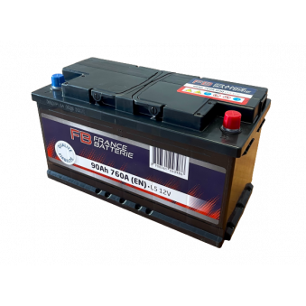 Batterie de démarrage - 90Ah FRANCE BATTERIE BAT90 pour ASTON MARTIN VANTAGE 4.7 - 426cv