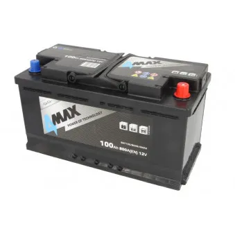 Batterie de démarrage - 100Ah 4MAX BAT100/800R/4MAX pour ASTON MARTIN VANTAGE 4.7 - 426cv